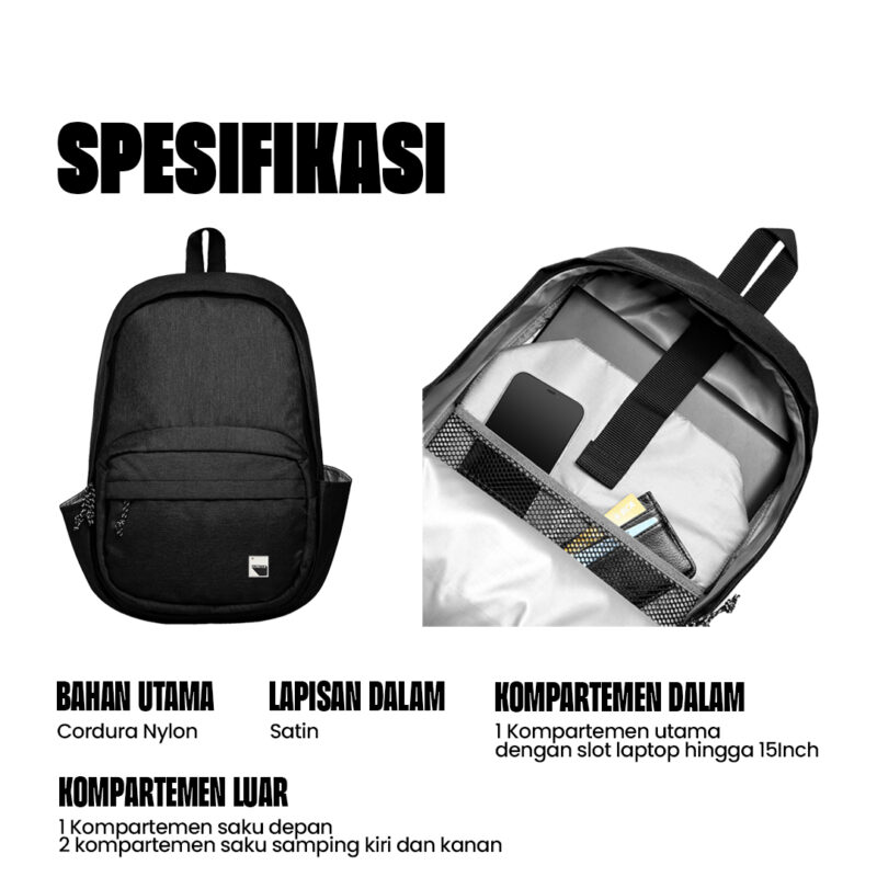 Split Case Backpack Split Backpack – Black – Scratchline