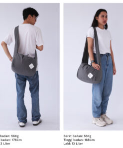 Laid Back Shoulder Bag - Grey - Image 5