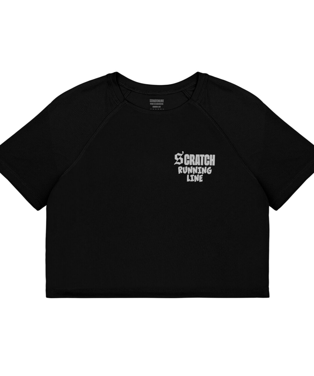 Runify Running T-Shirt Crop - Black Women