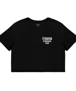 Runify Running T-Shirt Crop - Black Women