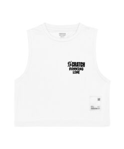 Fitzy Tank Running Crop - White Women