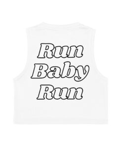 Alternative view of Fitzy Tank Running Crop - White Women