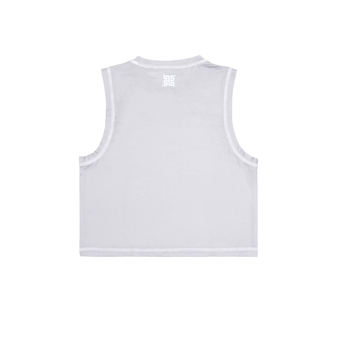 Outseam Crop Tank Running - Light Grey Women - Image 2