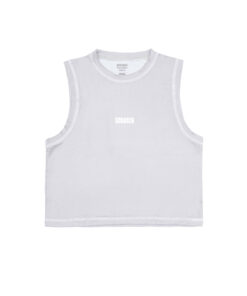 Outseam Crop Tank Running - Light Grey Women