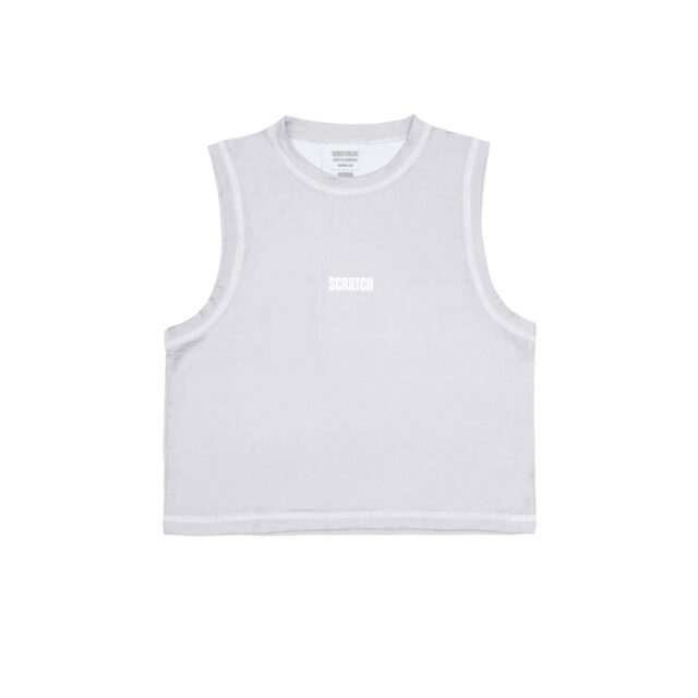Outseam Crop Tank Running - Light Grey Women