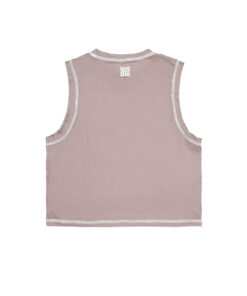 Alternative view of Outseam Crop Tank Running - Sand Women