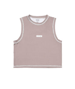 Outseam Crop Tank Running - Sand Women