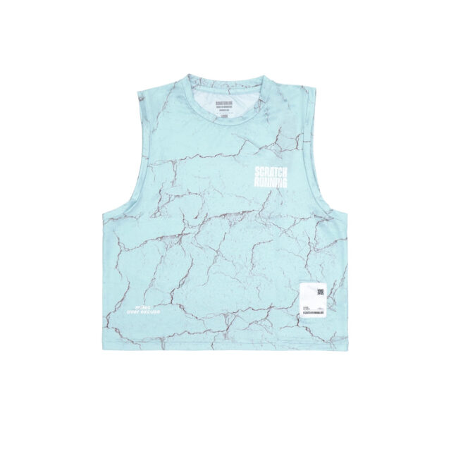 Glaze Crop Tank Running - Sky Blue Women