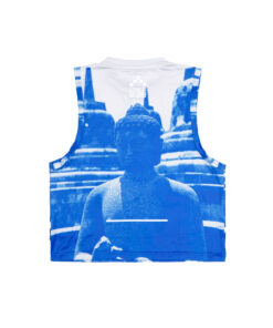 Alternative view of Silvara Crop Tank Running - Grey Women