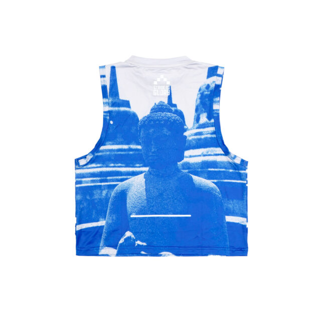 Alternative view of Silvara Crop Tank Running - Grey Women