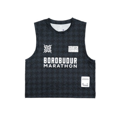 Kala Crop Tank Running - Black Women