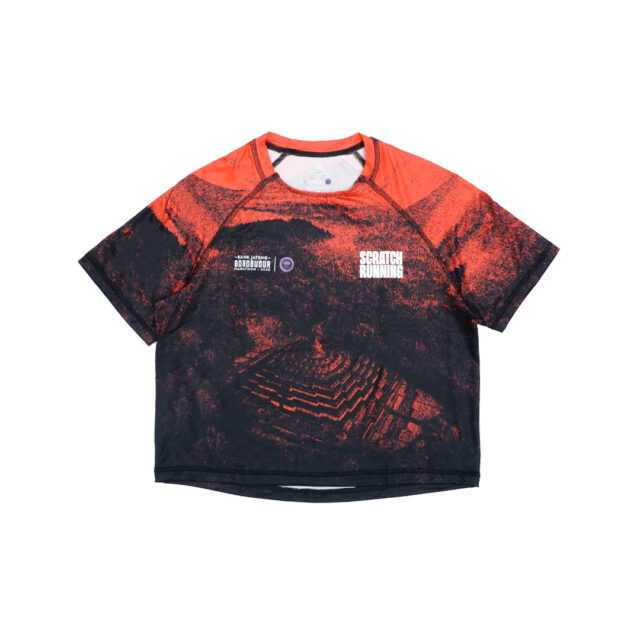 Borobudur Legacy Crop Tee Running - Red Women