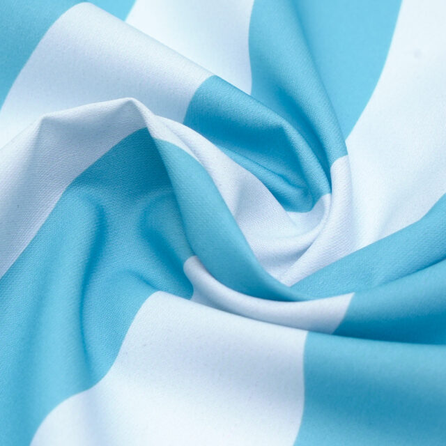 Alternative view of Wave Scarf - Sky Blue