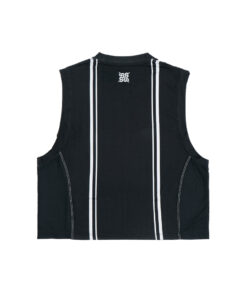 Alternative view of Stealth Crop Tank Running - Black Women
