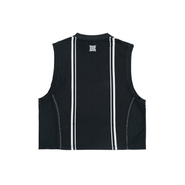 Alternative view of Stealth Crop Tank Running - Black Women