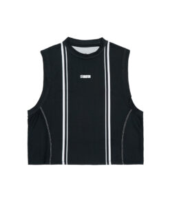 Stealth Crop Tank Running - Black Women