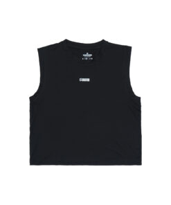 Blackout Crop Tank Running - Black Women