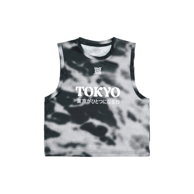 Kira Crop Tank Running - Black Women