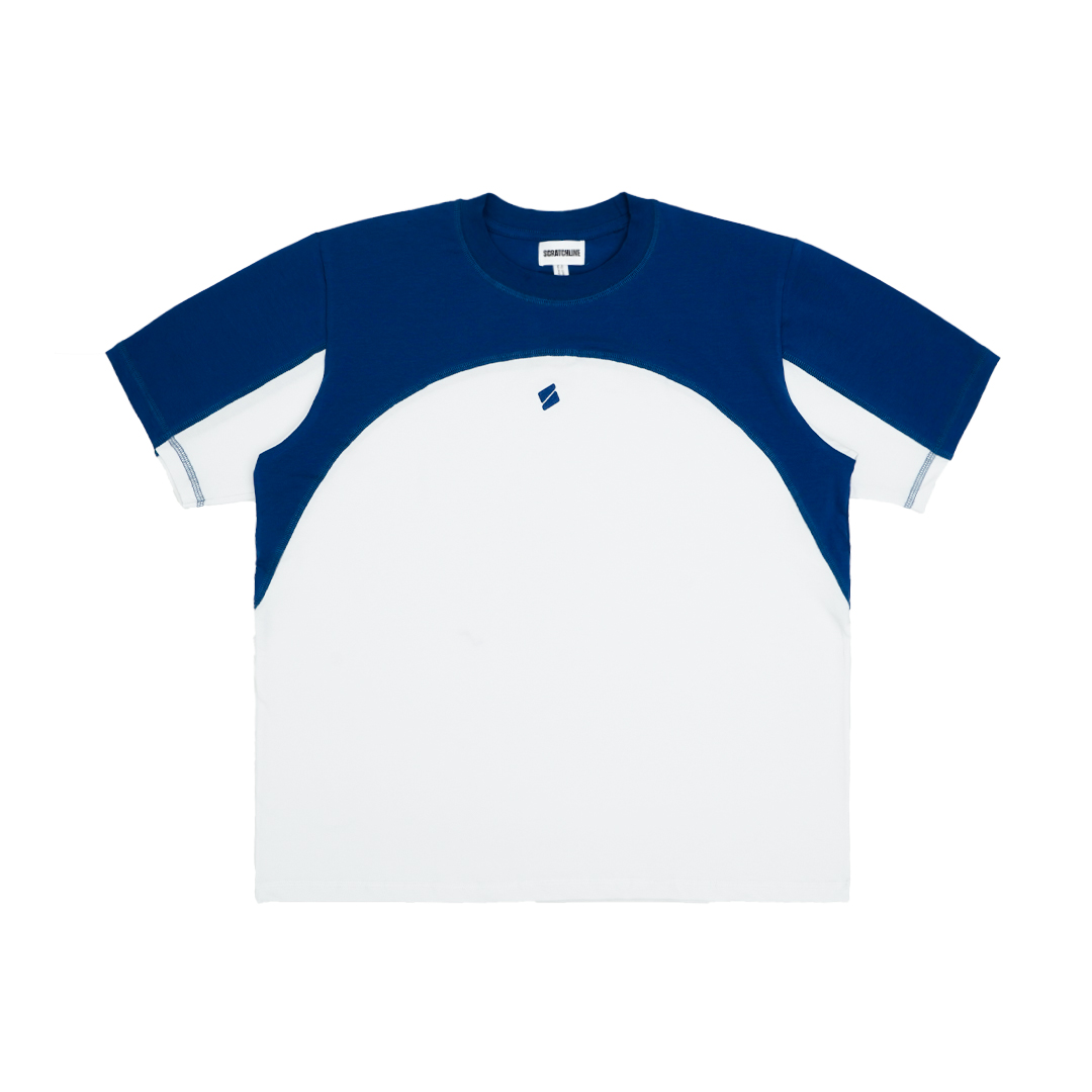Loop Post Run T-shirt - Blue White