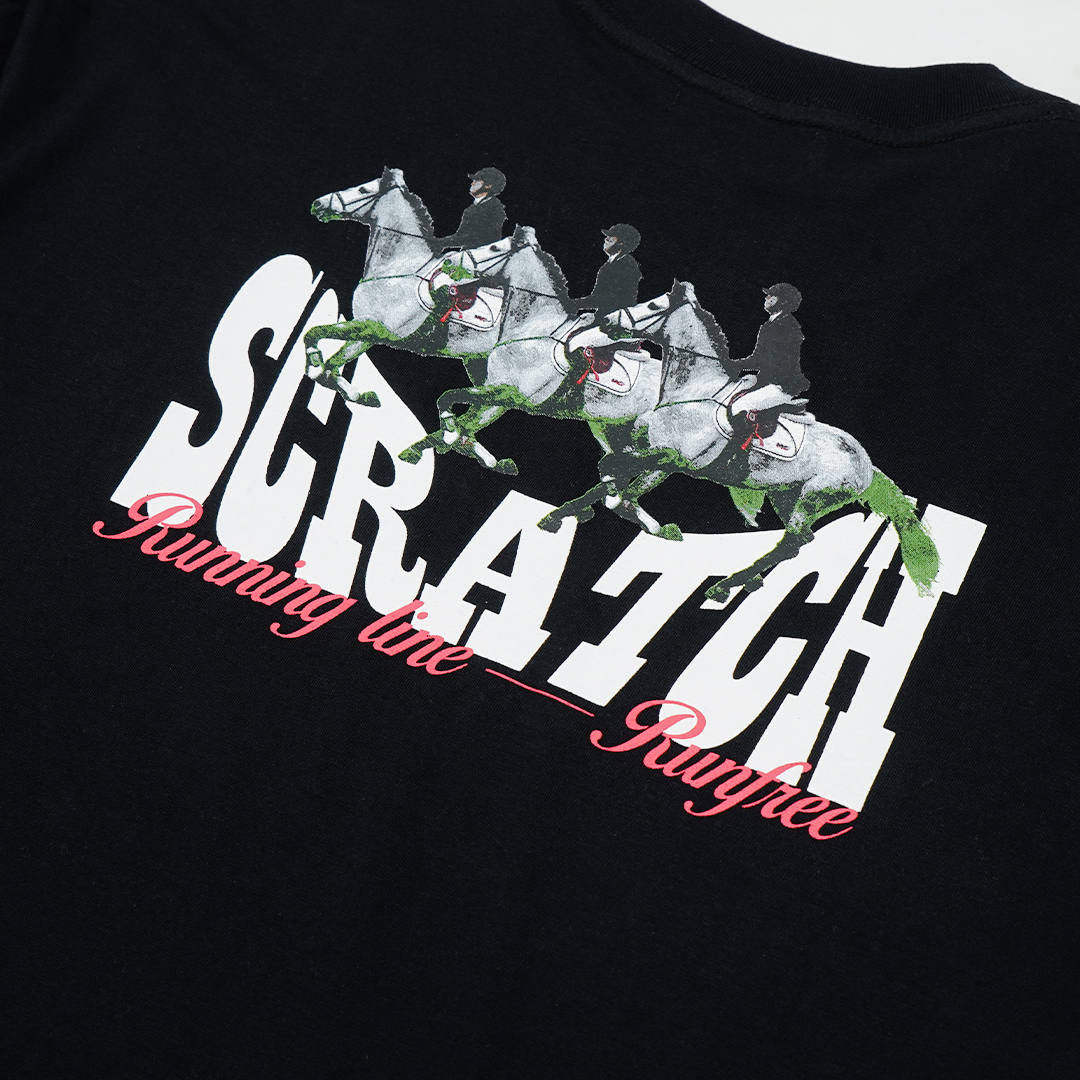 Gallop Post Run T-Shirt - Black - Image 4