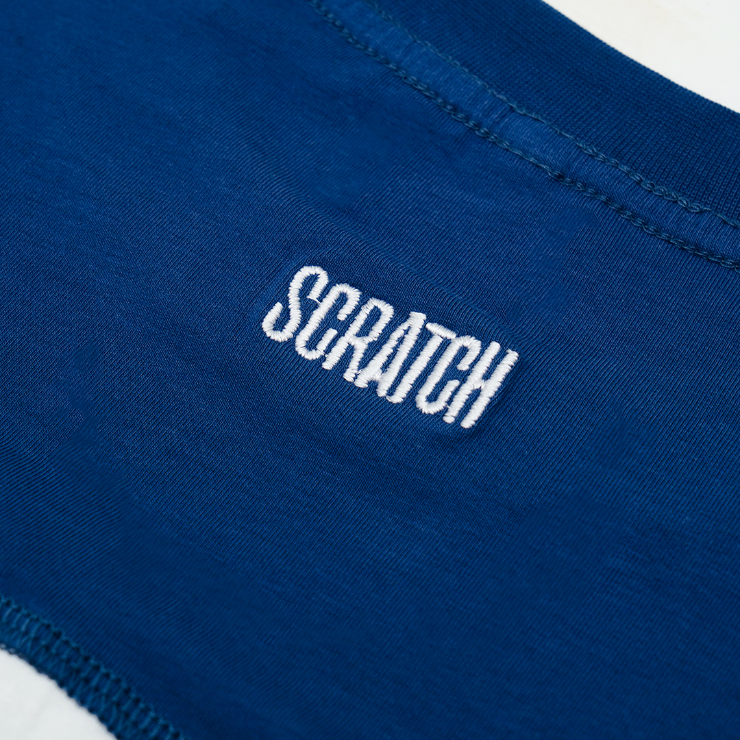 Loop Post Run T-shirt - Blue White - Image 3