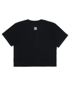 Alternative view of Essential Post Run Crop Tee - Black