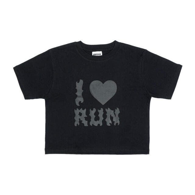 Devotion Post Run Crop Tee - Black