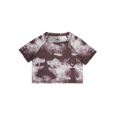 2.0 - Ashflow Crop Tee Running - Maroon Women