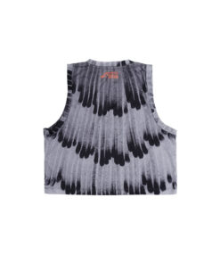 Alternative view of Vortex Crop Tank Running - Grey Women