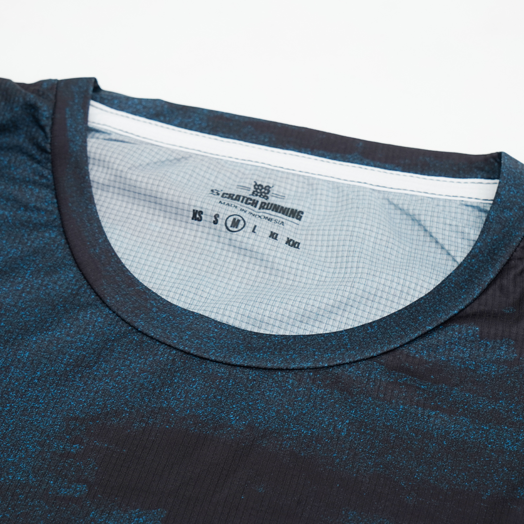 Glitch T-Shirt Running - Navy Blue Men - Image 6