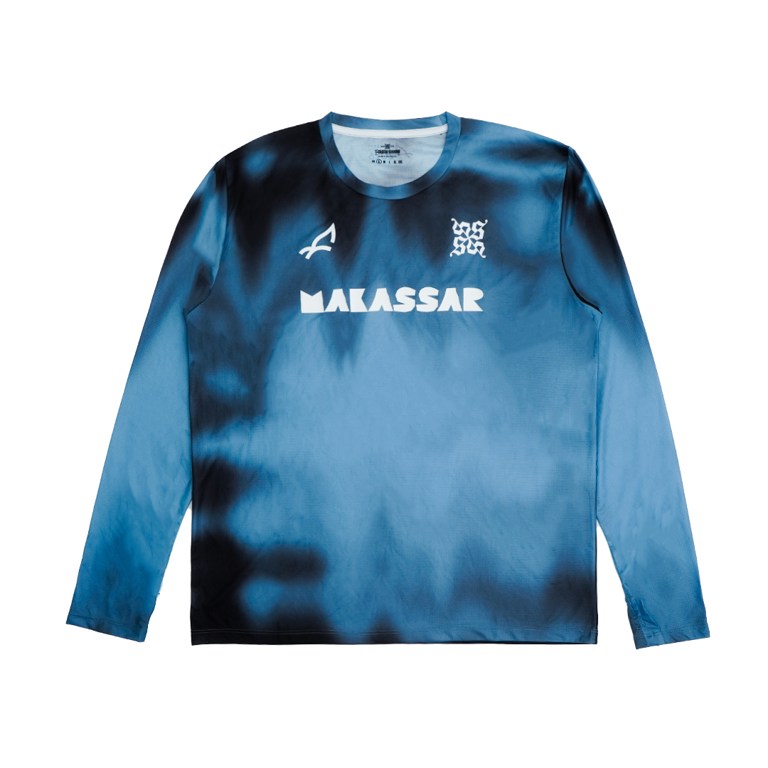 Current Longsleeve Running - Blue Black Men