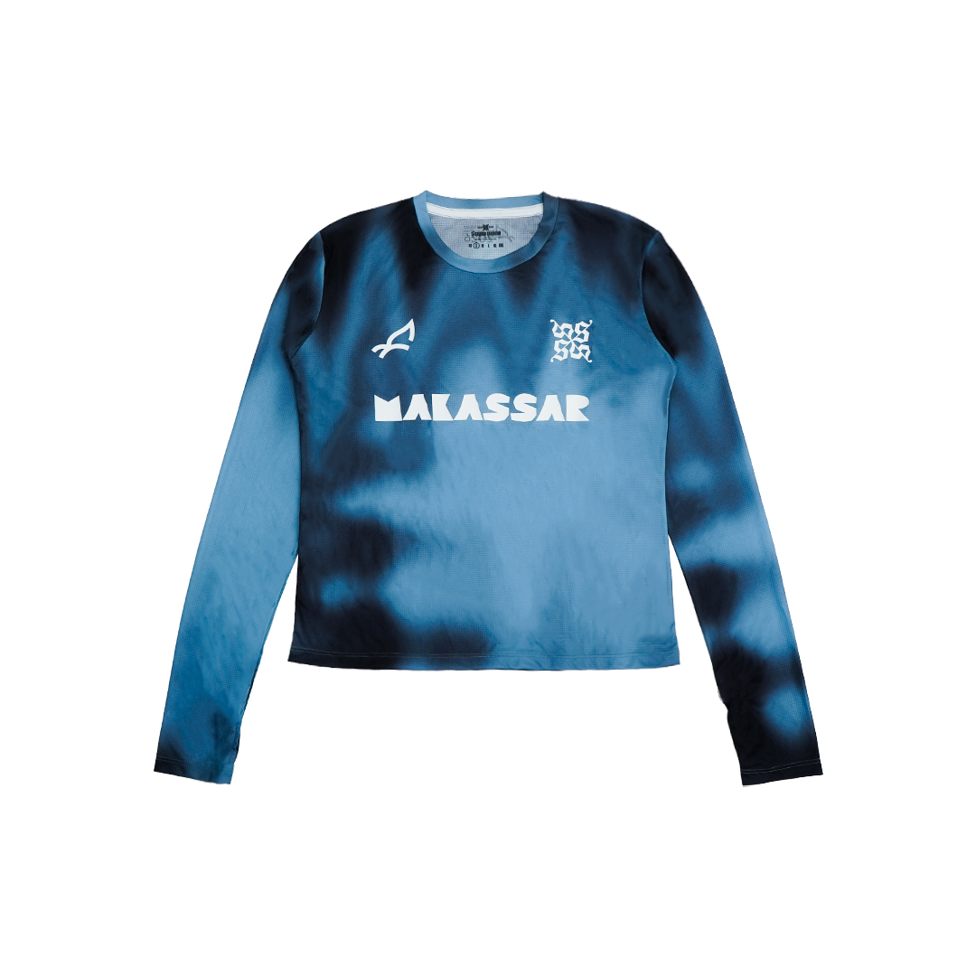 Current Longsleeve Running - Blue Black Women