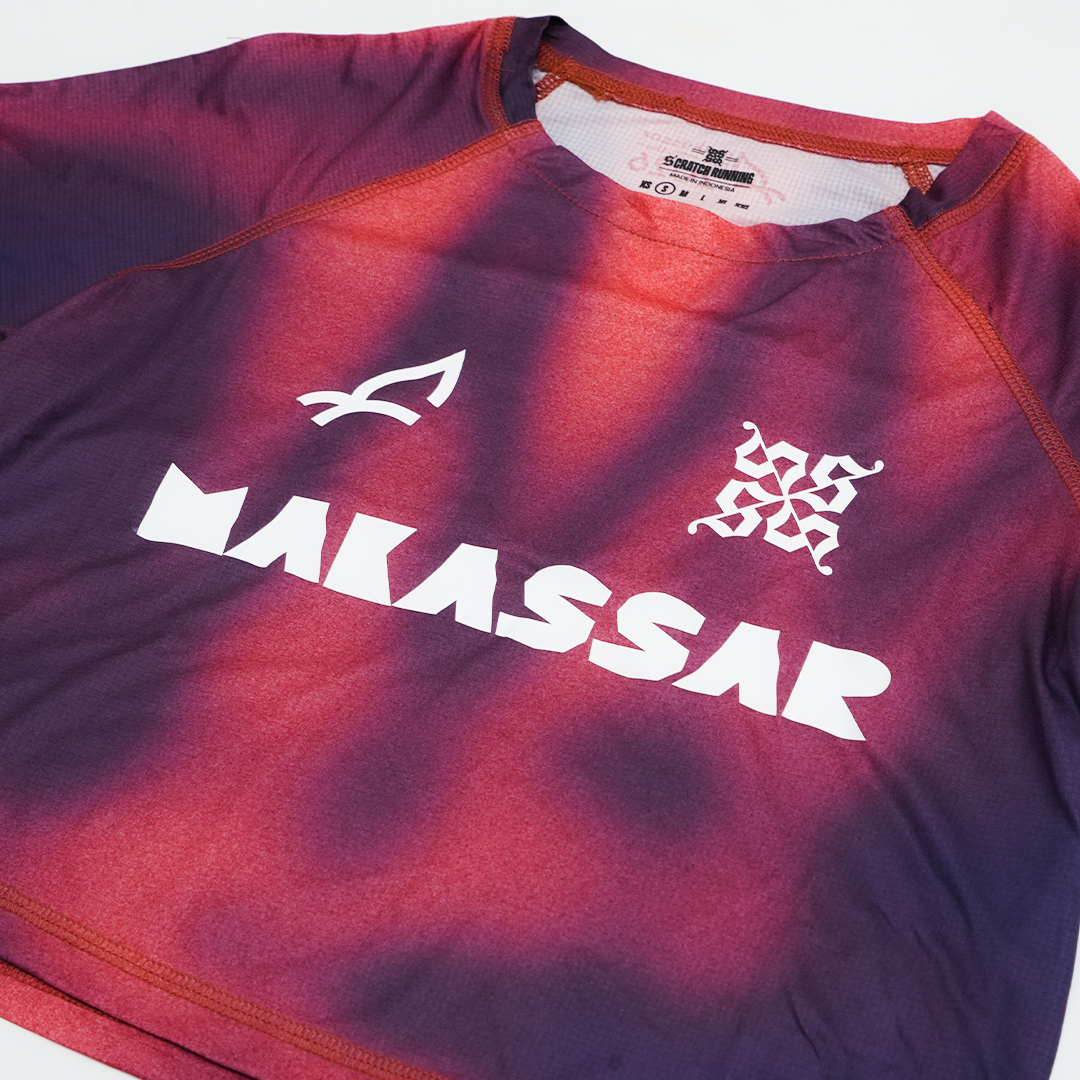 Surge Crop Tee Running - Red Purple Women - Image 6