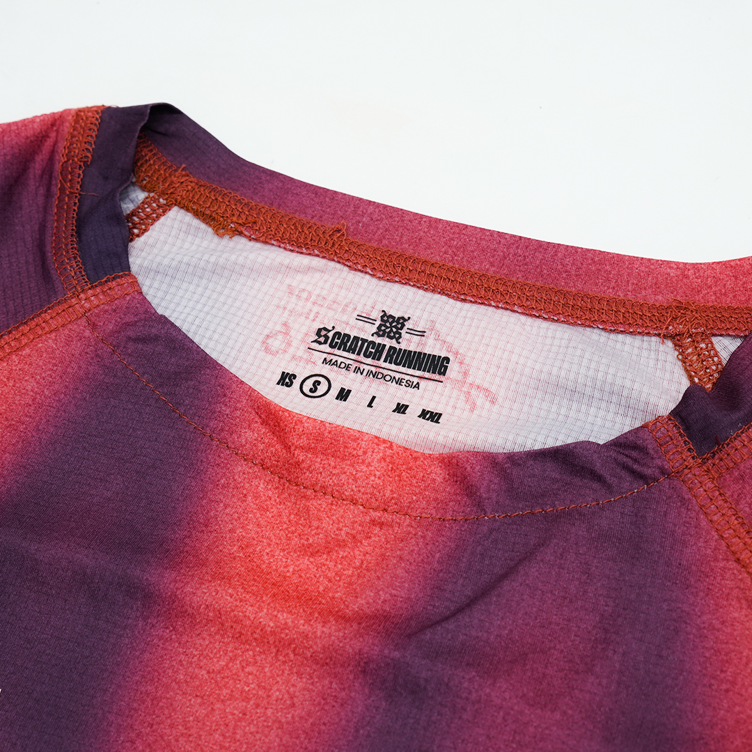 Surge Crop Tee Running - Red Purple Women - Image 5