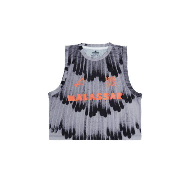 Vortex Crop Tank Running - Grey Women