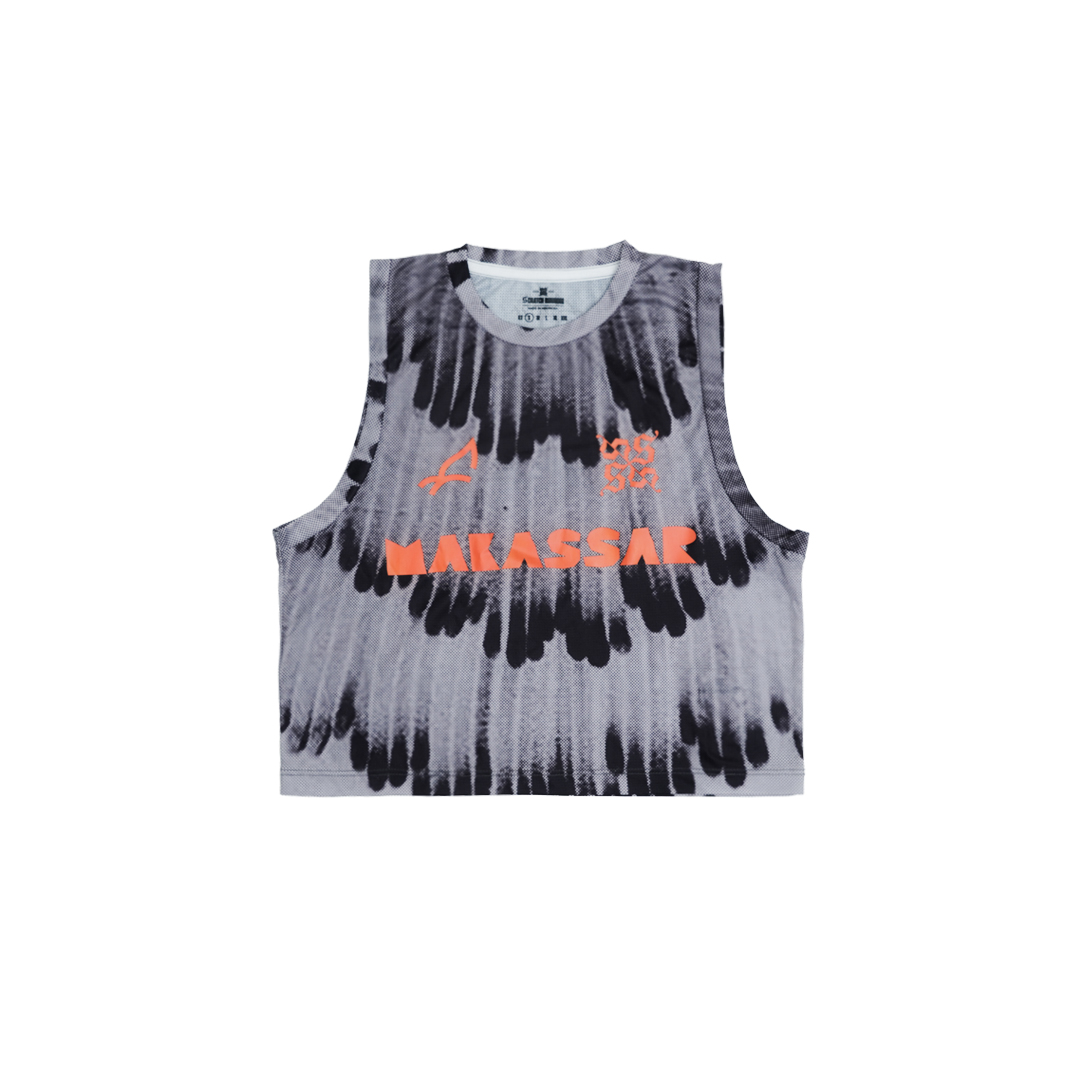 Vortex Crop Tank Running - Grey Women