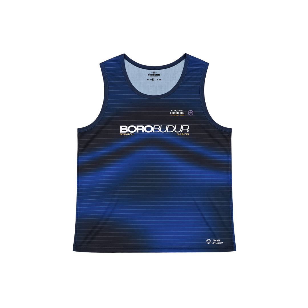Golden Horizon Sleeveless Running - Navy Men