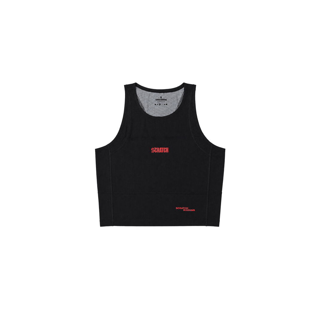 Bitter Miles Crop Tank Jersey - Black Women