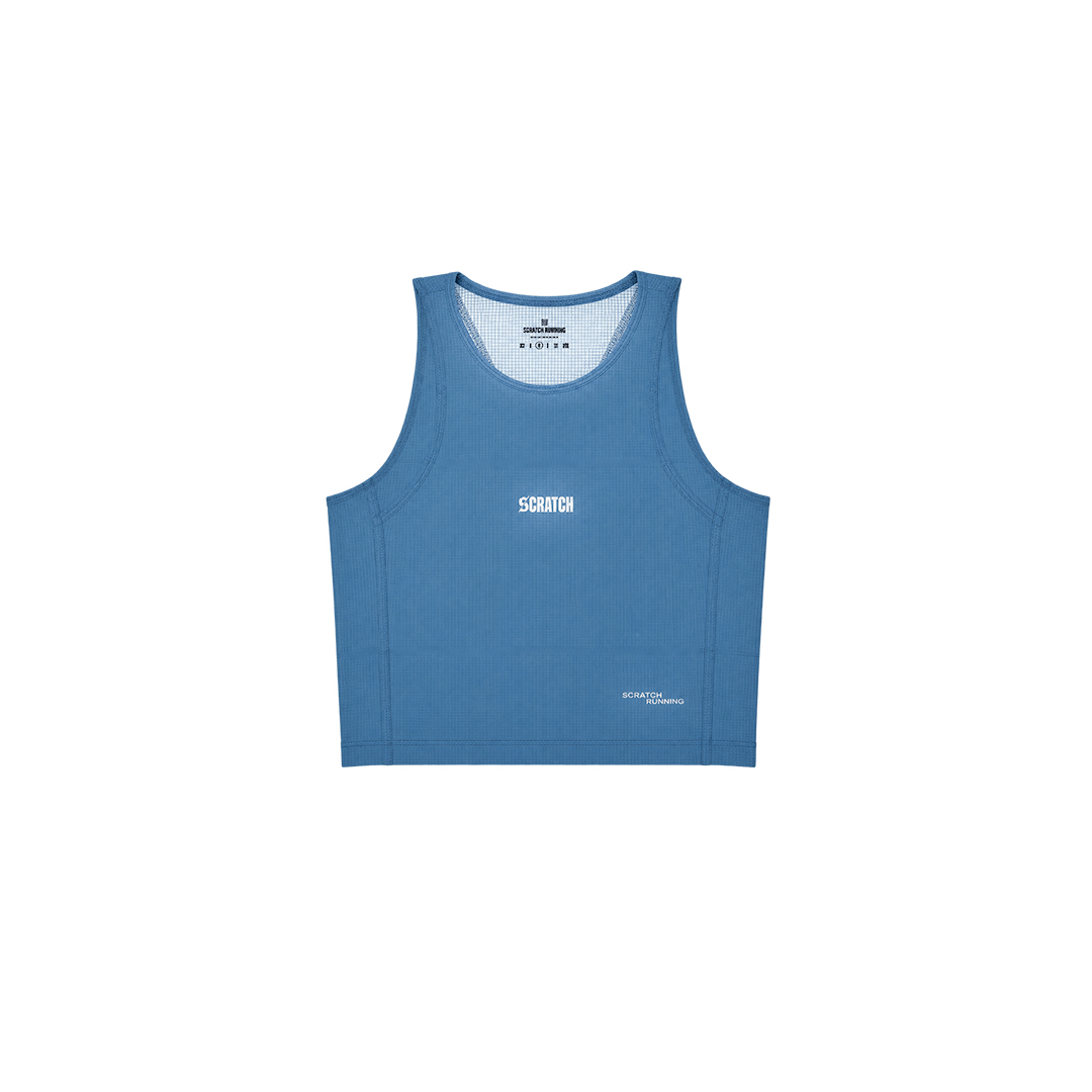 Bitter Miles Crop Tank Jersey - Blue Women